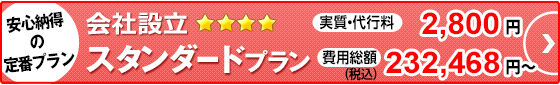 会社設立スタンダードプラン